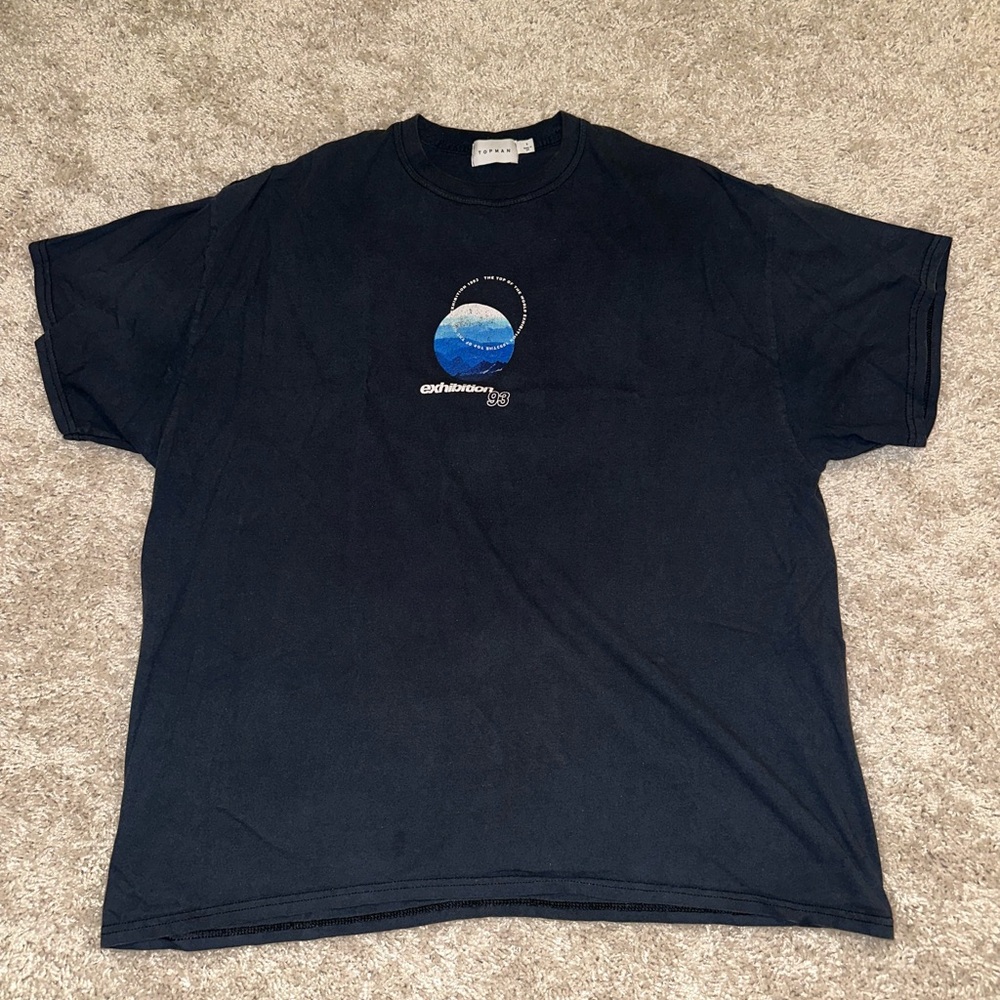 Topman Tee with Blue Graphic